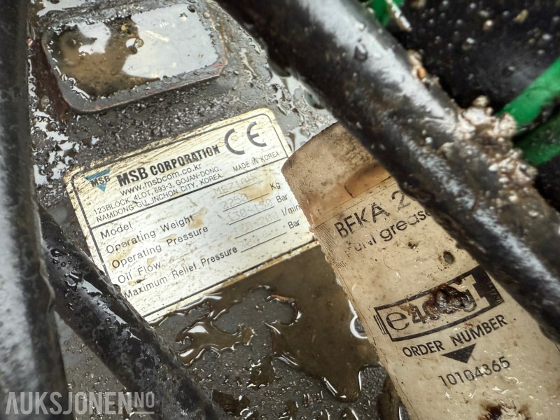 Hammer, MSB MS710H, S70 HK, Beka-Max sentralsmøring - Hydraulische hamer: afbeelding 5 Hammer, MSB MS710H, S70 HK, Beka-Max sentralsmøring - Hydraulische hamer: afbeelding 5