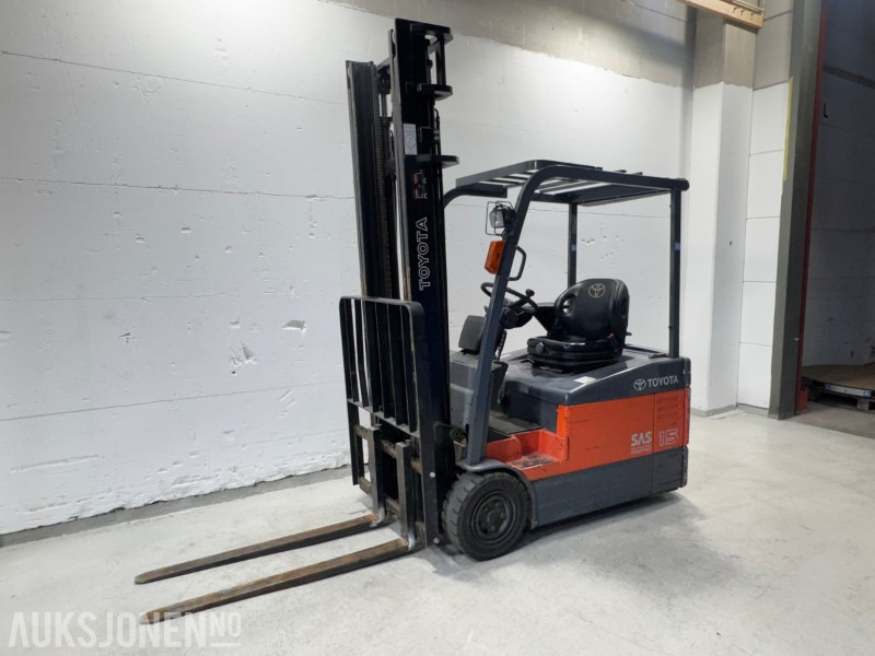 2007 Toyota 7FBEF15 - Elektrisk motvektstruck - kun 1315 timer - Intern transport: afbeelding 1 2007 Toyota 7FBEF15 - Elektrisk motvektstruck - kun 1315 timer - Intern transport: afbeelding 1
