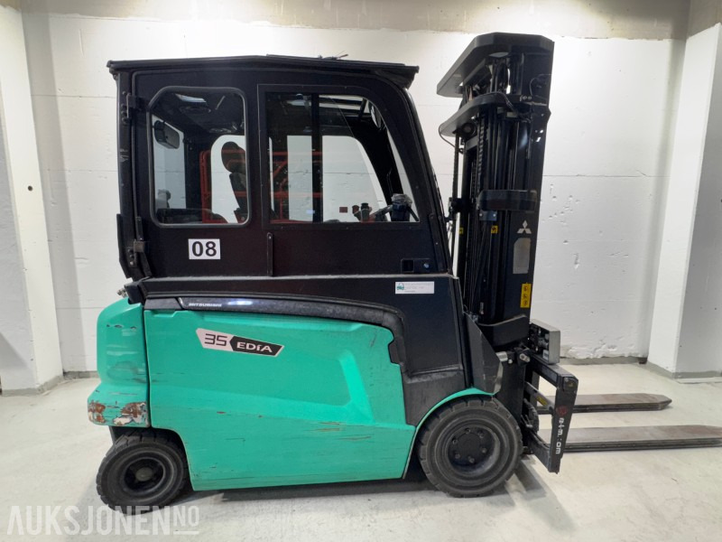 2019 Mitsubishi FB35N elektrisk motvektstruck - Hydrauliske gafler og webasto - Intern transport: afbeelding 5 2019 Mitsubishi FB35N elektrisk motvektstruck - Hydrauliske gafler og webasto - Intern transport: afbeelding 5