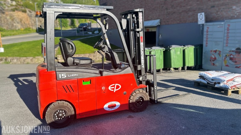 2020 EP Equipment CPD15L1 Elektrisk Motvektgaffeltruck 1,5 tonn | 17 timer | MVA FRI - Intern transport: afbeelding 5 2020 EP Equipment CPD15L1 Elektrisk Motvektgaffeltruck 1,5 tonn | 17 timer | MVA FRI - Intern transport: afbeelding 5