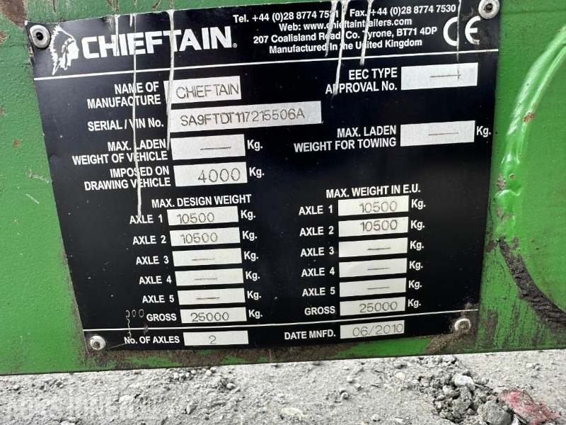 2010 CHIEFTAIN AGRI DUMPERHENGER TIL TRAKTOR - Landbouwmachine: afbeelding 4 2010 CHIEFTAIN AGRI DUMPERHENGER TIL TRAKTOR - Landbouwmachine: afbeelding 4