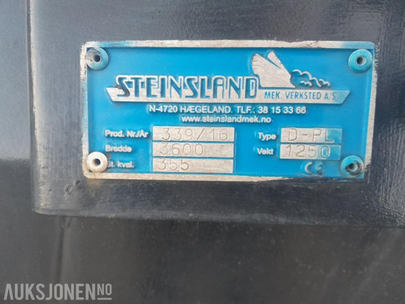 2016 Steinsland D-PL 3600 PLOG - Landbouwmachine: afbeelding 4 2016 Steinsland D-PL 3600 PLOG - Landbouwmachine: afbeelding 4