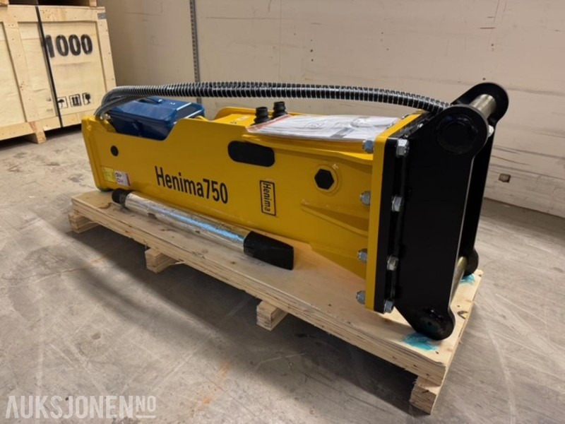 NY HENIMA PIGGHAMMER TIL 6-9 TONNS GRAVEMASKIN S50 M/GARANTI - Hydraulische hamer: afbeelding 2 NY HENIMA PIGGHAMMER TIL 6-9 TONNS GRAVEMASKIN S50 M/GARANTI - Hydraulische hamer: afbeelding 2