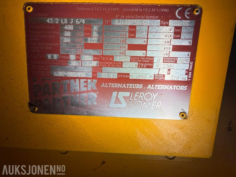 SDMO 80 kVa aggregat - Bouwmaterieel: afbeelding 5 SDMO 80 kVa aggregat - Bouwmaterieel: afbeelding 5