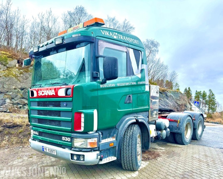 1998 Scania R144G 530 lastebil 6x4 Hydraulikk for tippsemi - Trekker: afbeelding 1 1998 Scania R144G 530 lastebil 6x4 Hydraulikk for tippsemi - Trekker: afbeelding 1