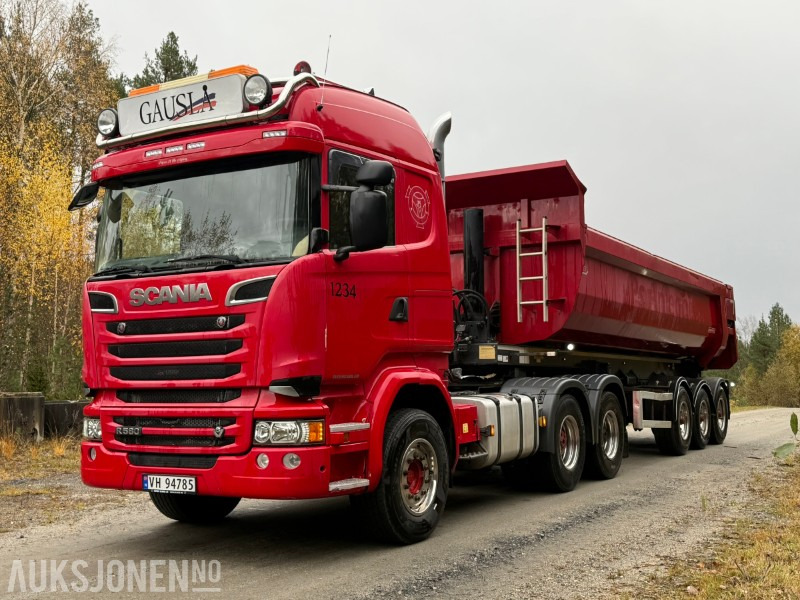 2018 Scania R580-V8-6x4-EURO6-260.000km-Tippsemi m/ Langendorf tralle - Trekker: afbeelding 2 2018 Scania R580-V8-6x4-EURO6-260.000km-Tippsemi m/ Langendorf tralle - Trekker: afbeelding 2