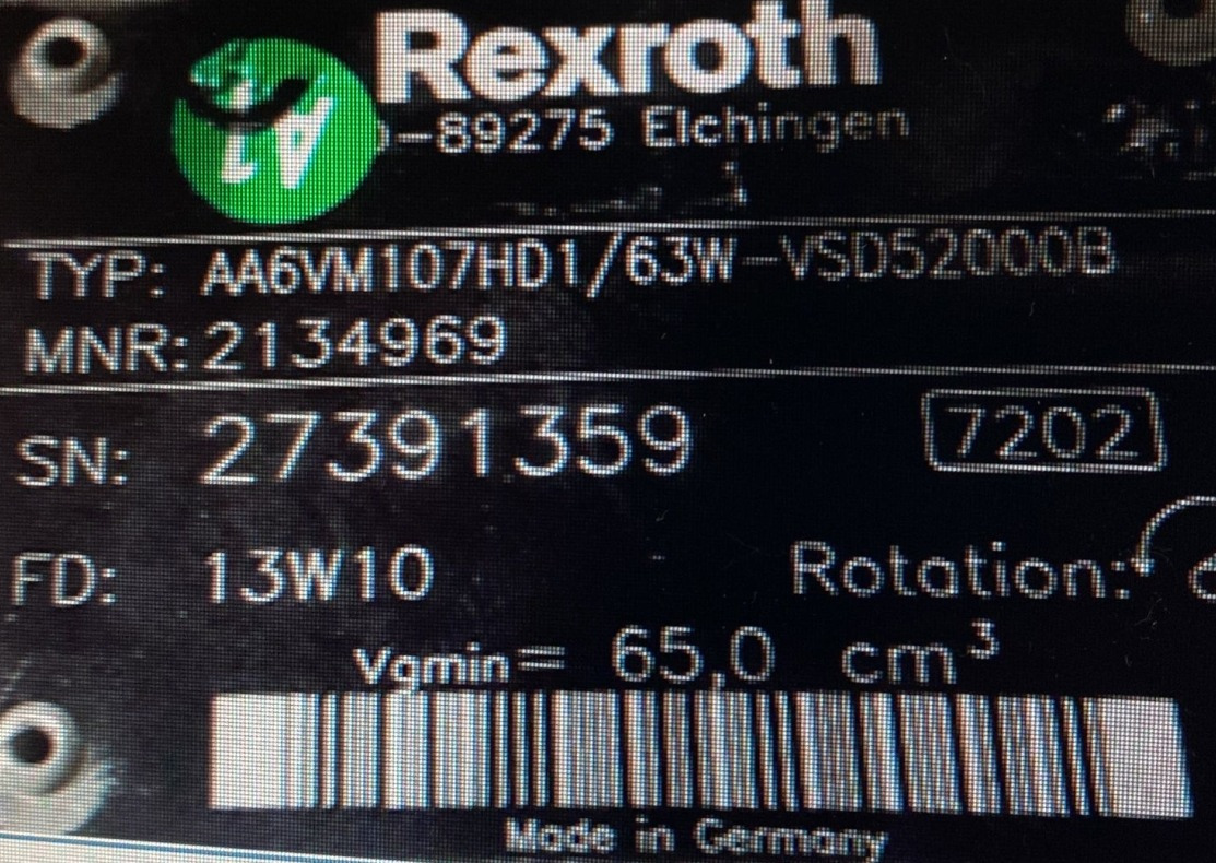 REXROTH A6VM107HD2/63W-VZB010F00B R902207840 - Hydromotor voor Boormachine: afbeelding 4 REXROTH A6VM107HD2/63W-VZB010F00B R902207840 - Hydromotor voor Boormachine: afbeelding 4