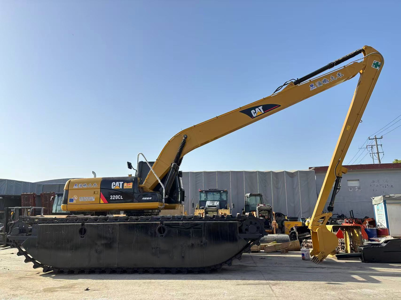Caterpillar CAT 320C Floating Excavator with 15m long boom - Graafmachine: afbeelding 3 Caterpillar CAT 320C Floating Excavator with 15m long boom - Graafmachine: afbeelding 3
