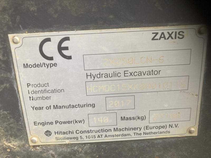 Hitachi ZX250LCN-6 - Rupsgraafmachine: afbeelding 2 Hitachi ZX250LCN-6 - Rupsgraafmachine: afbeelding 2