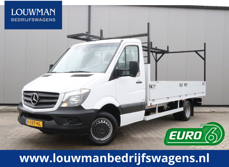 Bestelwagen Mercedes-Benz Sprinter 516 CDI L3 Dubbel lucht Euro 6 Open Laadbak Pick up Navigatie Cruise Control Bluetooth Airco: afbeelding 1