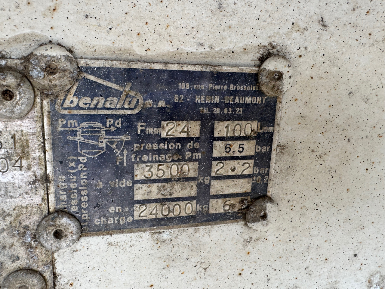 Kipper oplegger BENALU Bena Cereale 68m3 T34C1NL Aluminiu: afbeelding 21