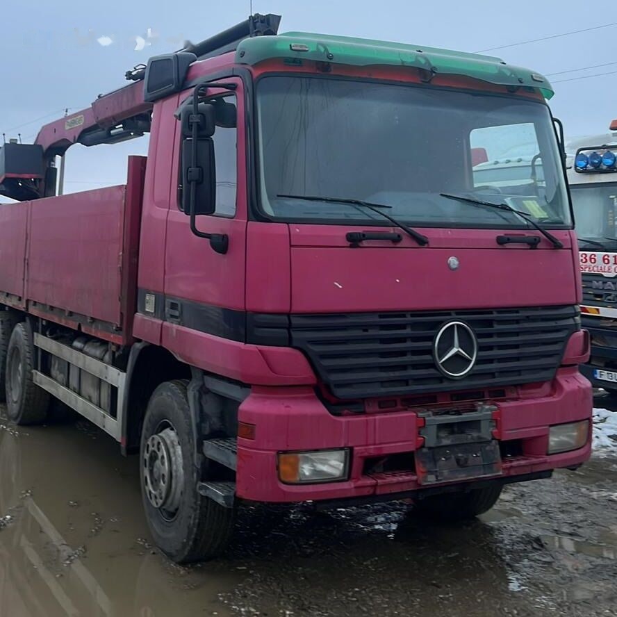 Mercedes-Benz Actros MP1 6x4 + Palfinger Krane - Kraanwagen, Vrachtwagen met open laadbak: afbeelding 2 Mercedes-Benz Actros MP1 6x4 + Palfinger Krane - Kraanwagen, Vrachtwagen met open laadbak: afbeelding 2