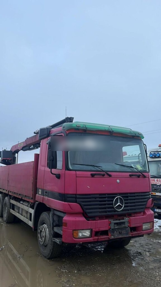 Mercedes-Benz Actros MP1 - Vrachtwagen met open laadbak, Kraanwagen: afbeelding 3 Mercedes-Benz Actros MP1 - Vrachtwagen met open laadbak, Kraanwagen: afbeelding 3