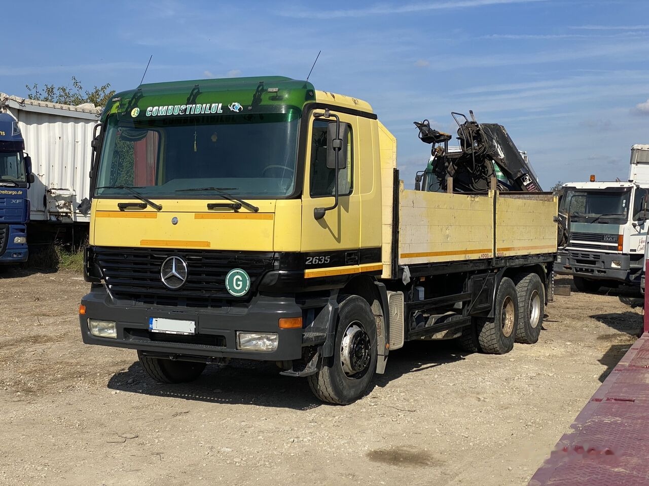Mercedes-Benz Actros MP1 - Vrachtwagen met open laadbak, Kraanwagen: afbeelding 4 Mercedes-Benz Actros MP1 - Vrachtwagen met open laadbak, Kraanwagen: afbeelding 4