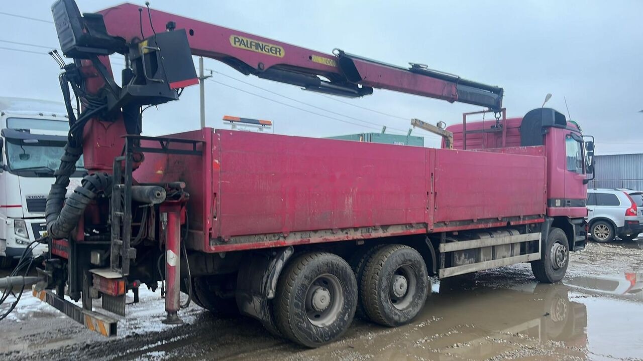 Mercedes-Benz Actros MP1 - Vrachtwagen met open laadbak, Kraanwagen: afbeelding 5 Mercedes-Benz Actros MP1 - Vrachtwagen met open laadbak, Kraanwagen: afbeelding 5