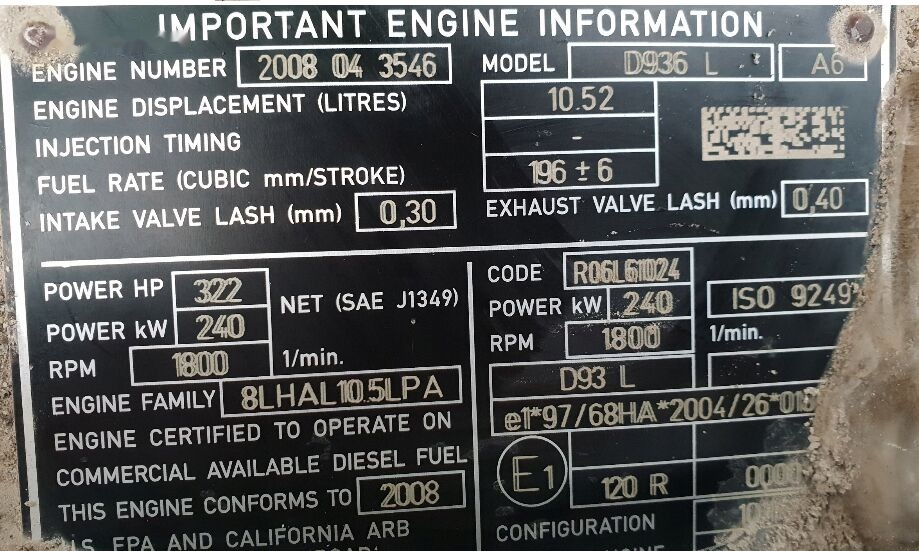 Liebherr D936L A6 - Motor voor Wiellader: afbeelding 2 Liebherr D936L A6 - Motor voor Wiellader: afbeelding 2