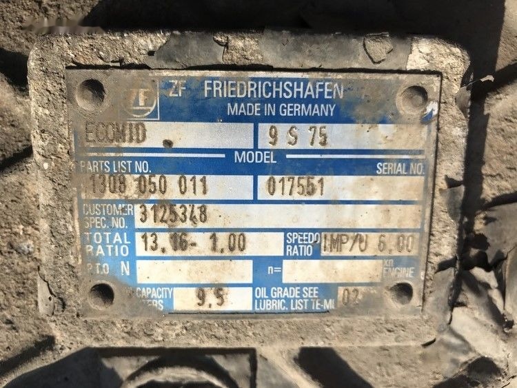 Volvo ECOMID ZF 9S 75 Volvo FL6 - Versnellingsbak voor Vrachtwagen: afbeelding 3 Volvo ECOMID ZF 9S 75 Volvo FL6 - Versnellingsbak voor Vrachtwagen: afbeelding 3