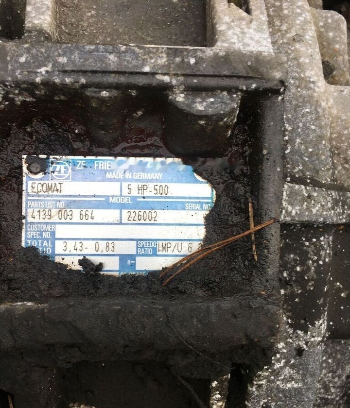 ZF Ecomat 5HP500 - Versnellingsbak voor Bus: afbeelding 1 ZF Ecomat 5HP500 - Versnellingsbak voor Bus: afbeelding 1