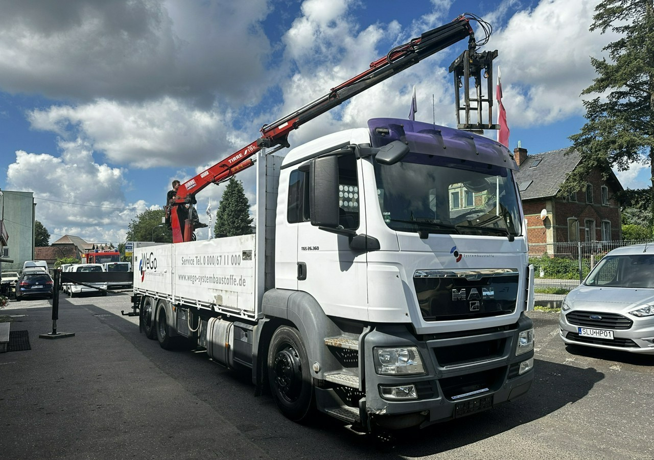 MAN Inny MAN MAN TGS 26.360 Skrzynia HDS + hwytak 2008 - Vrachtwagen met open laadbak, Kraanwagen: afbeelding 4 MAN Inny MAN MAN TGS 26.360 Skrzynia HDS + hwytak 2008 - Vrachtwagen met open laadbak, Kraanwagen: afbeelding 4