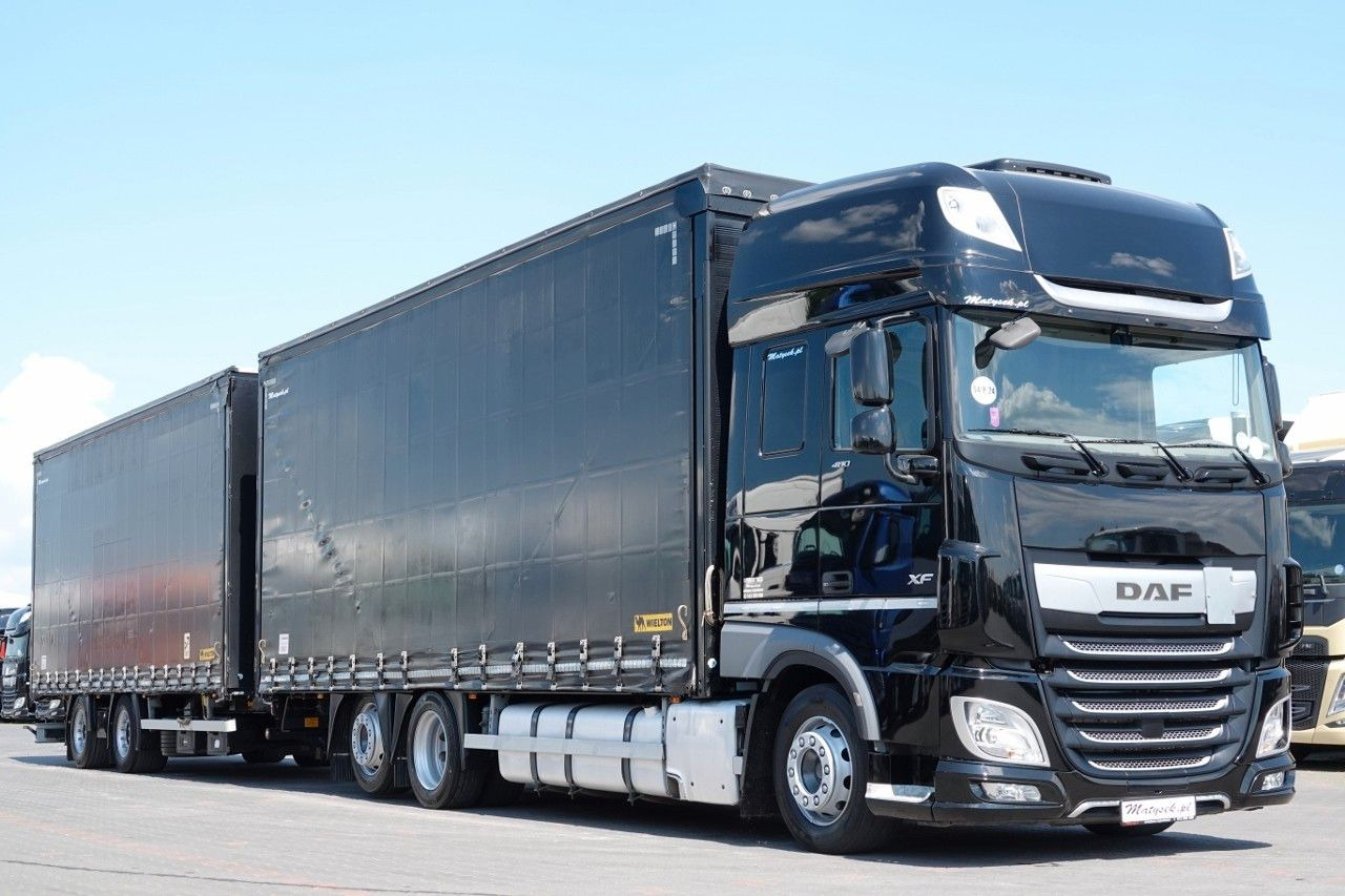 DAF XF 480 / ZESTAW TANDEM / 120 M3 / PRZEJAZDOWY / - Schuifzeilen vrachtwagen: afbeelding 1 DAF XF 480 / ZESTAW TANDEM / 120 M3 / PRZEJAZDOWY / - Schuifzeilen vrachtwagen: afbeelding 1