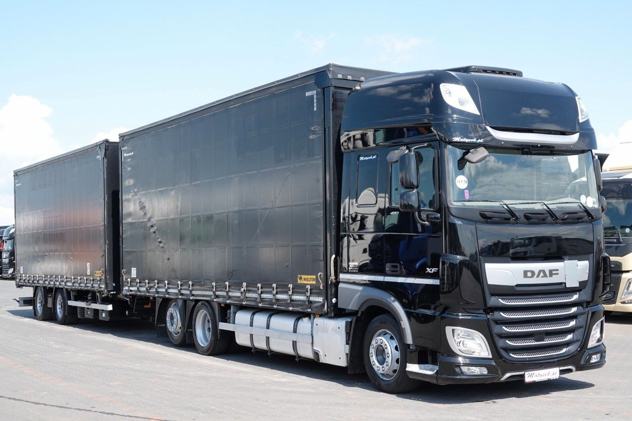 DAF XF 480 / ZESTAW TANDEM / 120 M3 / PRZEJAZDOWY / - Schuifzeilen vrachtwagen: afbeelding 2 DAF XF 480 / ZESTAW TANDEM / 120 M3 / PRZEJAZDOWY / - Schuifzeilen vrachtwagen: afbeelding 2
