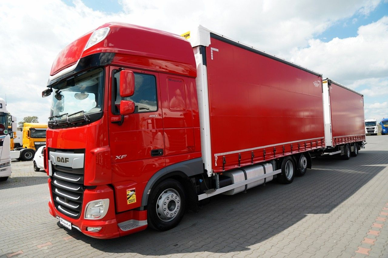 DAF XF 480 / ZESTAW TANDEM 120 M3 / PRZEJAZDOWY / WI - Schuifzeilen vrachtwagen: afbeelding 2 DAF XF 480 / ZESTAW TANDEM 120 M3 / PRZEJAZDOWY / WI - Schuifzeilen vrachtwagen: afbeelding 2