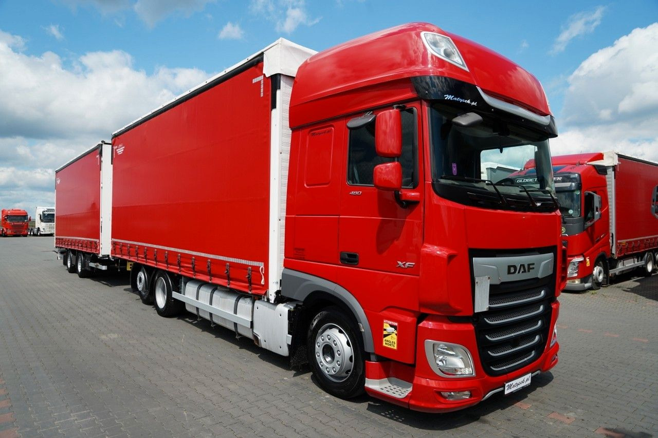 DAF XF 480 / ZESTAW TANDEM 120 M3 / PRZEJAZDOWY / WI - Schuifzeilen vrachtwagen: afbeelding 5 DAF XF 480 / ZESTAW TANDEM 120 M3 / PRZEJAZDOWY / WI - Schuifzeilen vrachtwagen: afbeelding 5