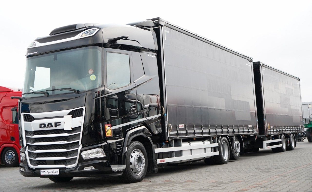 DAF XG 480 / ZESTAW TANDEM / 120 M3 / PRZEJAZDOWY / - Schuifzeilen vrachtwagen: afbeelding 1 DAF XG 480 / ZESTAW TANDEM / 120 M3 / PRZEJAZDOWY / - Schuifzeilen vrachtwagen: afbeelding 1