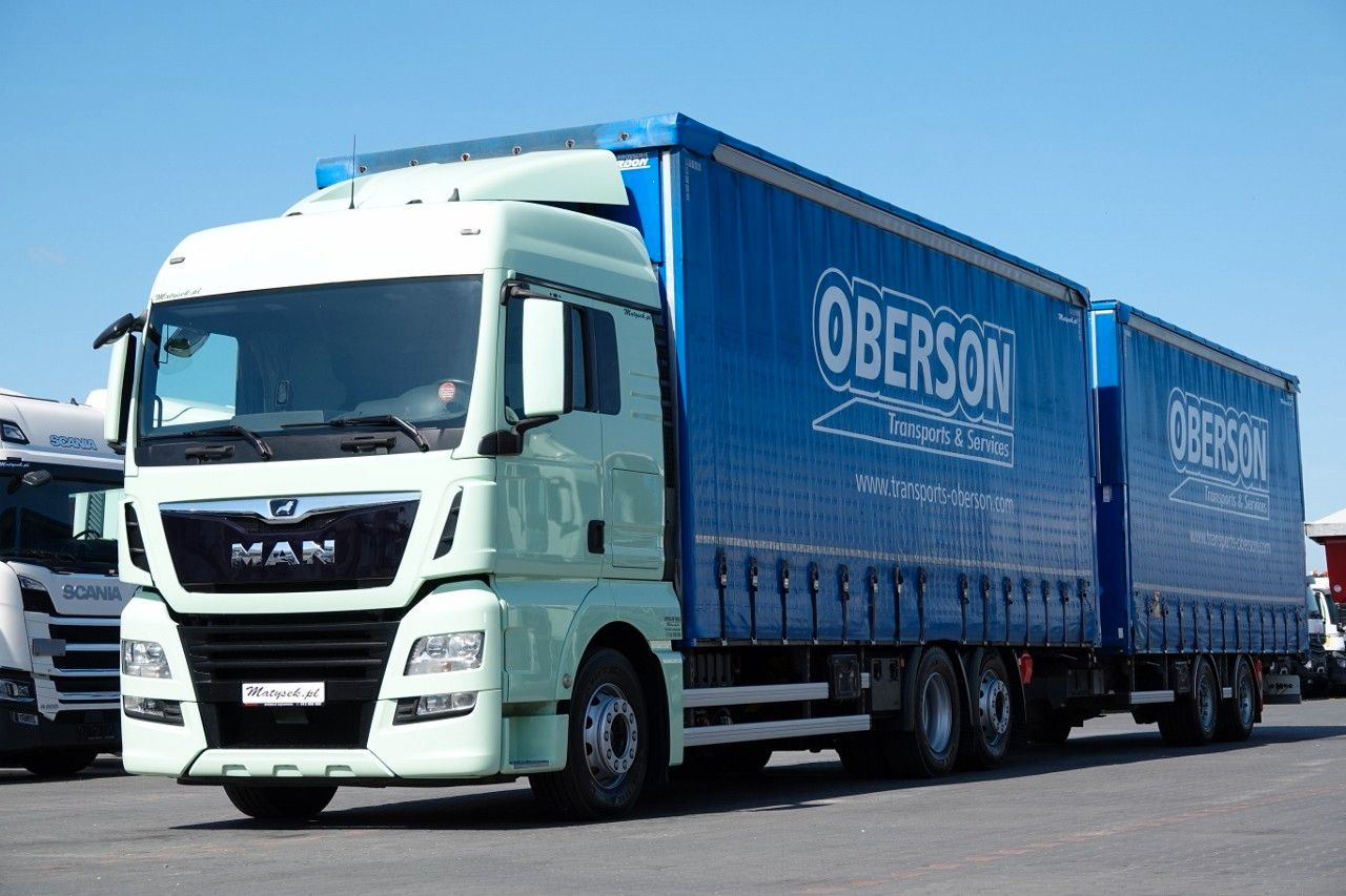 MAN TGX 26.460 / ZESTAW TANDEM PRZEJAZDOWY / 120 M3 - Schuifzeilen vrachtwagen: afbeelding 2 MAN TGX 26.460 / ZESTAW TANDEM PRZEJAZDOWY / 120 M3 - Schuifzeilen vrachtwagen: afbeelding 2