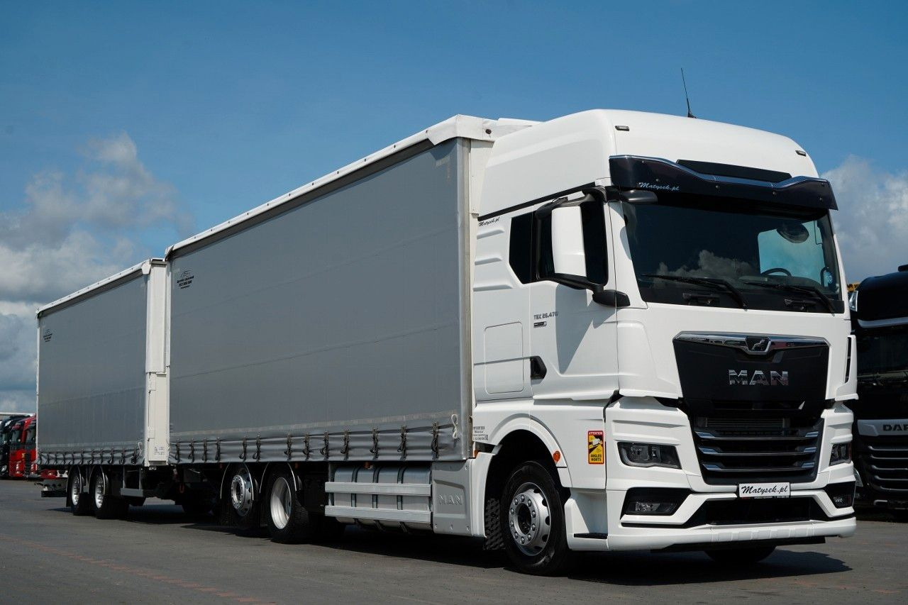 MAN TGX 26.470 / ZESTAW TANDEM 120 M3 / PRZEJAZDOWY - Schuifzeilen vrachtwagen: afbeelding 4 MAN TGX 26.470 / ZESTAW TANDEM 120 M3 / PRZEJAZDOWY - Schuifzeilen vrachtwagen: afbeelding 4