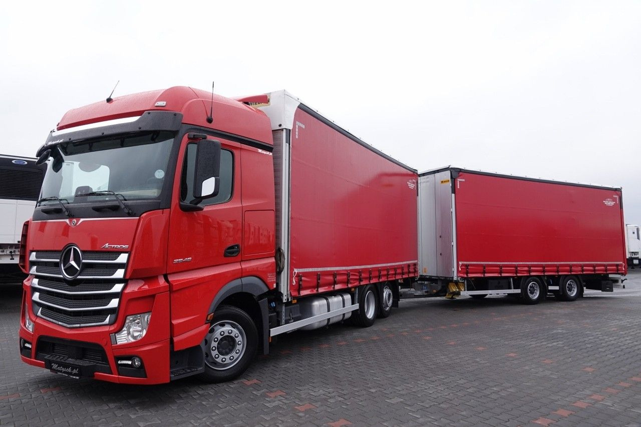 Mercedes-Benz ACTROS 2548 / ZESTAW TANDEM 120 M3 / PRZEJAZDOWY - Schuifzeilen vrachtwagen: afbeelding 2 Mercedes-Benz ACTROS 2548 / ZESTAW TANDEM 120 M3 / PRZEJAZDOWY - Schuifzeilen vrachtwagen: afbeelding 2