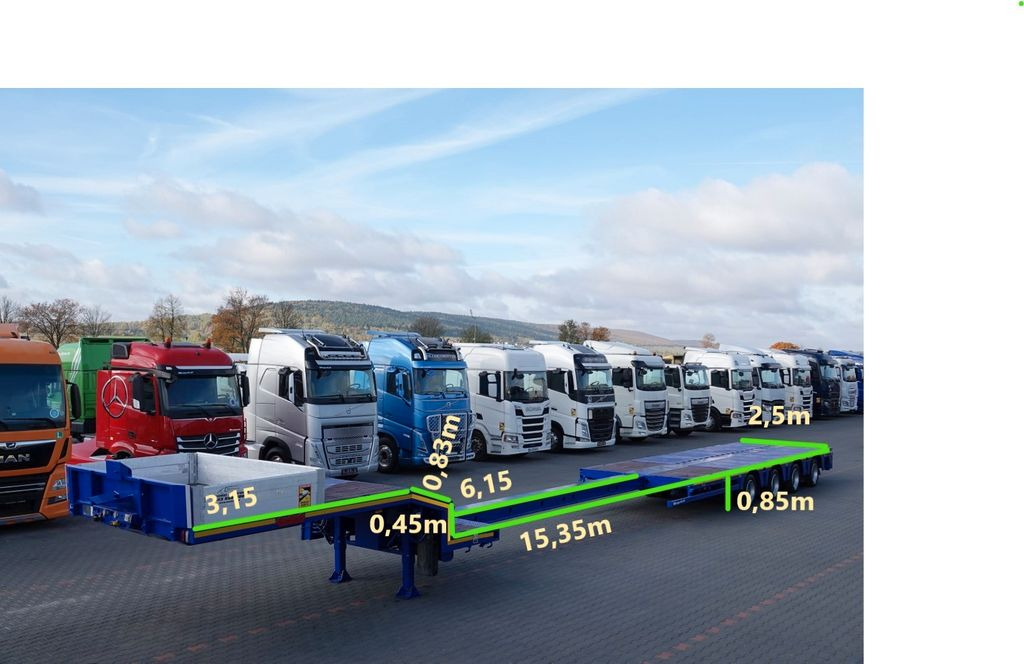 Nooteboom NISKOPODWOZIE / ROZCIĄGANA / 4 OSIOWA / OSIE SKR - Dieplader oplegger: afbeelding 2 Nooteboom NISKOPODWOZIE / ROZCIĄGANA / 4 OSIOWA / OSIE SKR - Dieplader oplegger: afbeelding 2