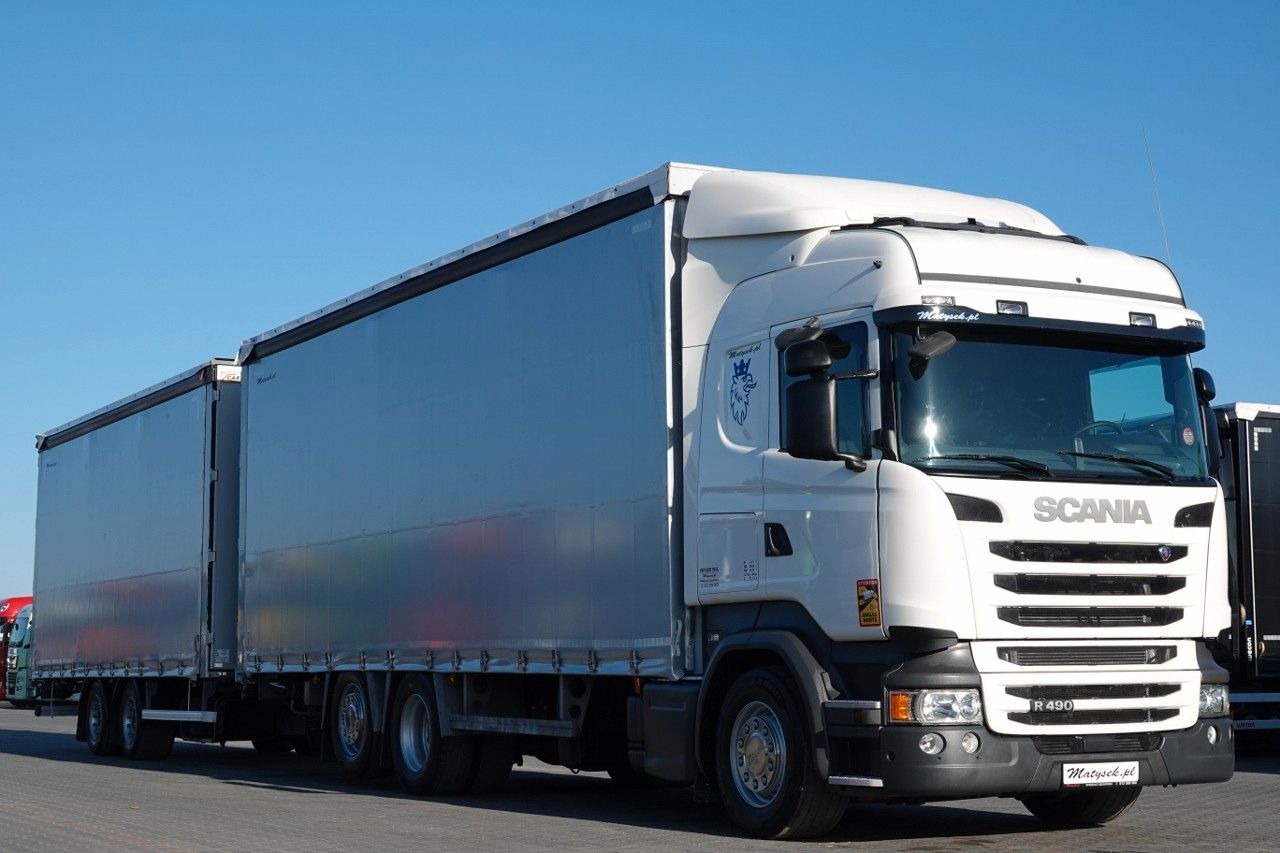 Scania R 490 / ZESTAW TANDEM / PRZEJAZDOWY / 120 M3 / - Schuifzeilen vrachtwagen: afbeelding 4 Scania R 490 / ZESTAW TANDEM / PRZEJAZDOWY / 120 M3 / - Schuifzeilen vrachtwagen: afbeelding 4