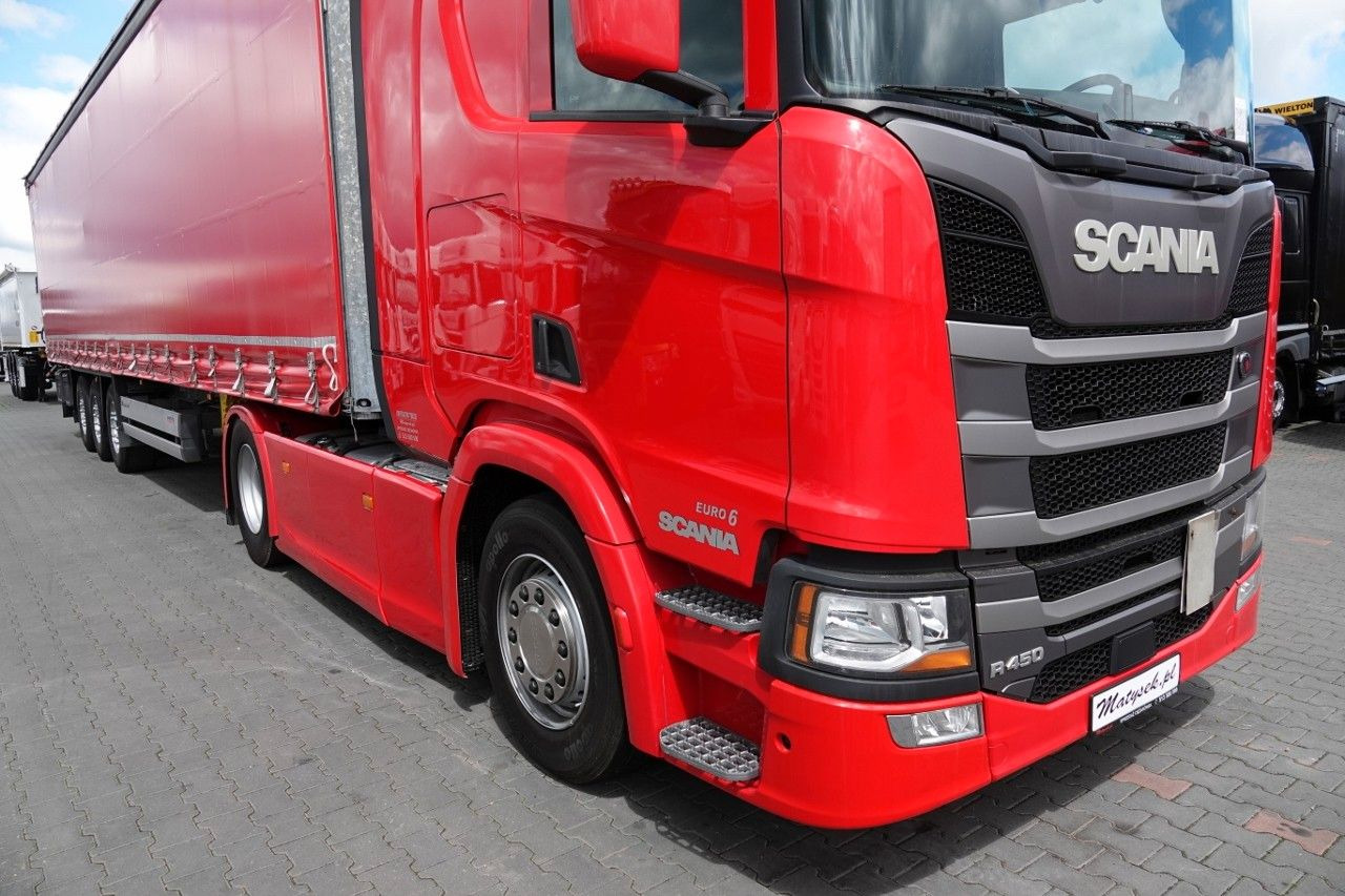 Scania R 450 / OPONY 100% / 2021 ROK / ZESTAW / FIRANKA - Trekker: afbeelding 5 Scania R 450 / OPONY 100% / 2021 ROK / ZESTAW / FIRANKA - Trekker: afbeelding 5