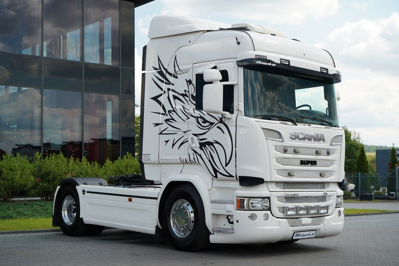 Scania R 580 / V8 / RETARDER / CAŁA NA PODUSZKACH - Trekker: afbeelding 1 Scania R 580 / V8 / RETARDER / CAŁA NA PODUSZKACH - Trekker: afbeelding 1