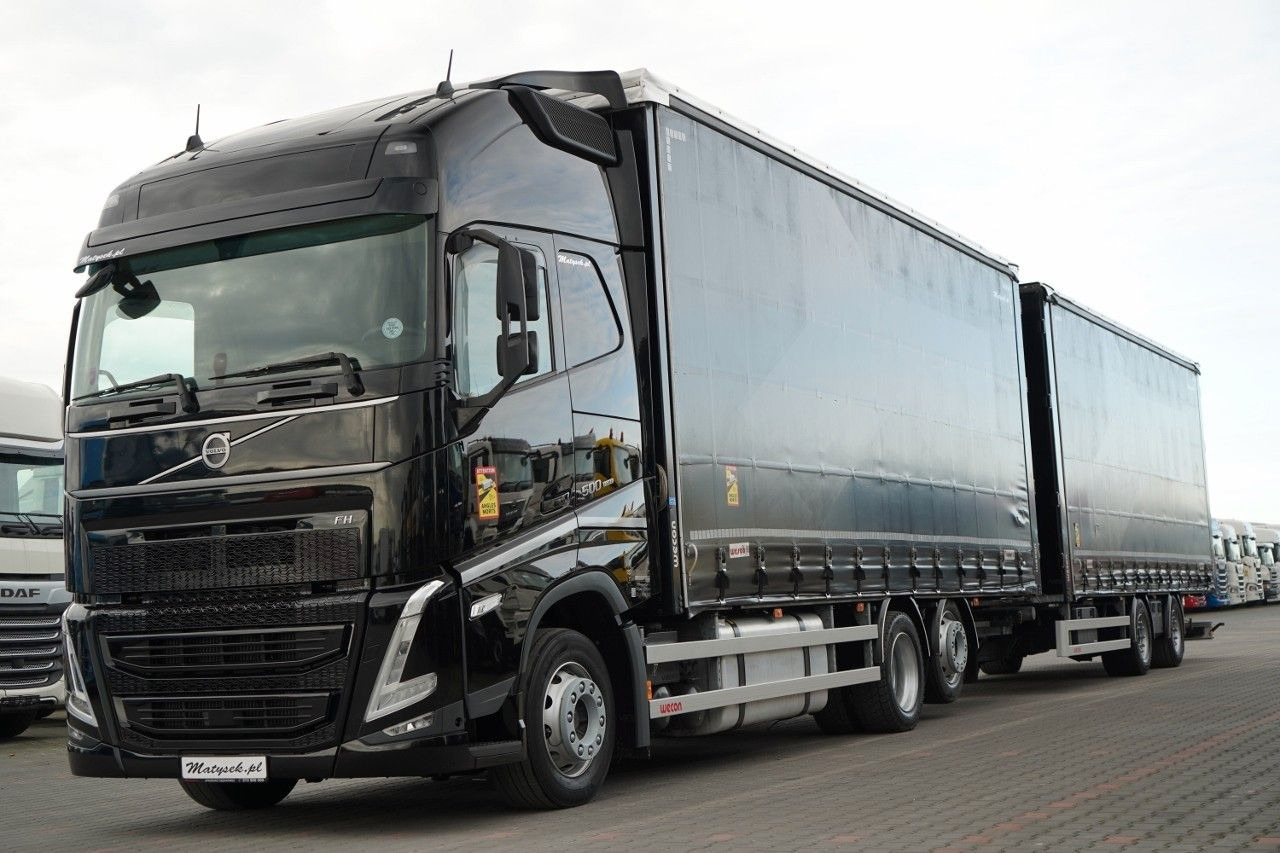 Volvo FH 500 / I-SAVE / XL / ZESTAW TANDEM PRZEJAZDOWY - Schuifzeilen vrachtwagen: afbeelding 1 Volvo FH 500 / I-SAVE / XL / ZESTAW TANDEM PRZEJAZDOWY - Schuifzeilen vrachtwagen: afbeelding 1