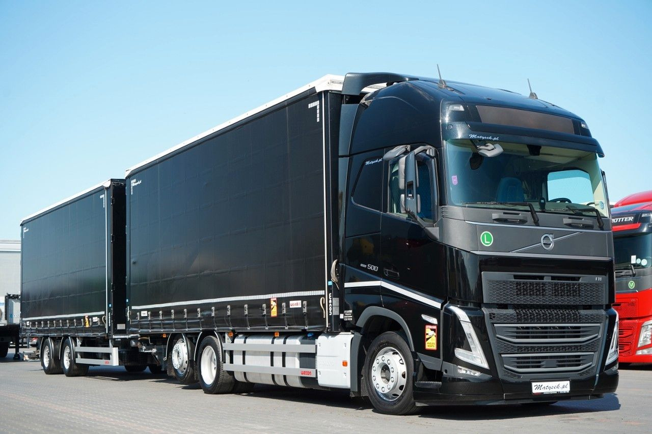 Volvo FH 500 / I-SAVE / XL / ZESTAW TANDEM PRZEJAZDOWY - Schuifzeilen vrachtwagen: afbeelding 1 Volvo FH 500 / I-SAVE / XL / ZESTAW TANDEM PRZEJAZDOWY - Schuifzeilen vrachtwagen: afbeelding 1