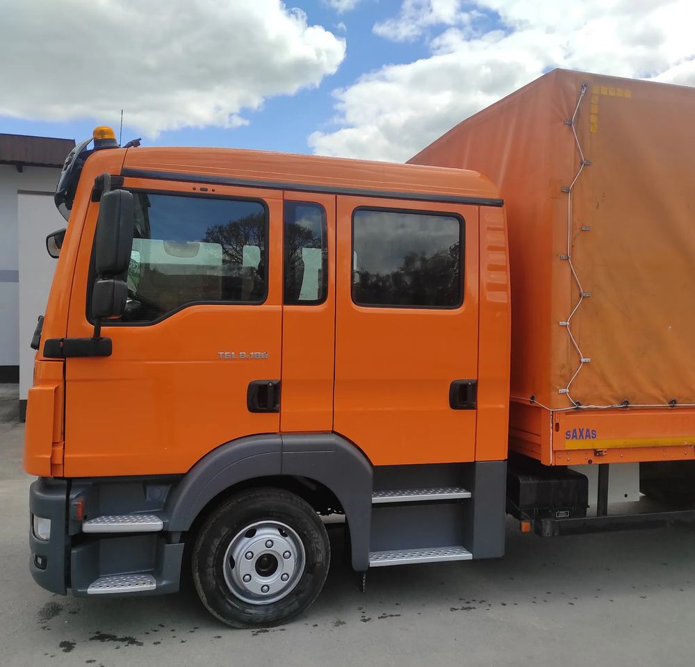 Schuifzeilen vrachtwagen MAN TGL 8.180 DOKA / 6 OSOBOWY /BUTRO-PLANDEKA /: afbeelding 6