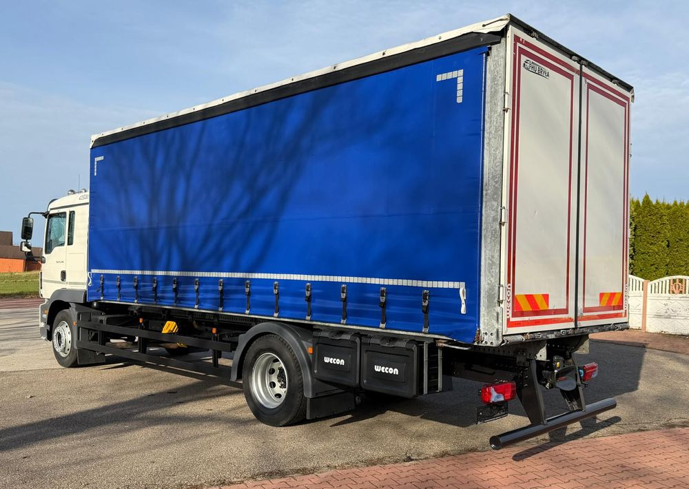 Schuifzeilen vrachtwagen MAN TGM 15.290 / FIRANKA / 2016R / KLIMA POSTOJOWA /SPROWADZONY/ 8T ŁADOWNOŚĆ / 17 PALET / E6  / WINDA /: afbeelding 6