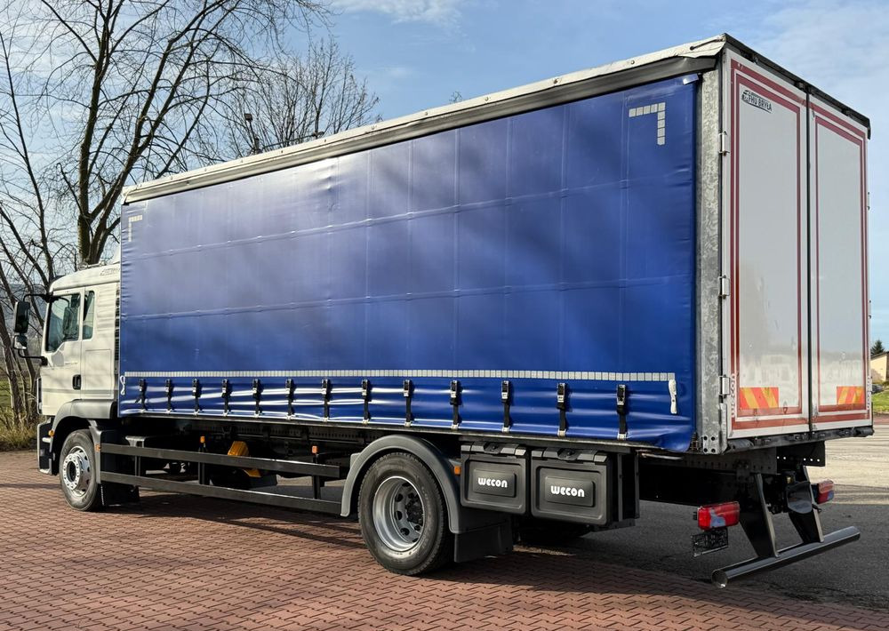 Schuifzeilen vrachtwagen MAN TGM 15.290 / FIRANKA / 2016R / KLIMA POSTOJOWA /SPROWADZONY/ 8T ŁADOWNOŚĆ / 17 PALET / E6  / WINDA /: afbeelding 12