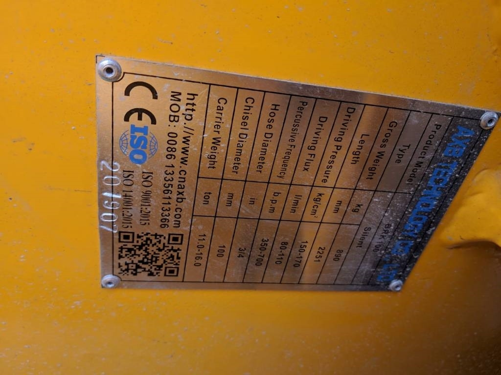 AXB BKR - Hydraulische hamer voor Bouwmachine: afbeelding 2 AXB BKR - Hydraulische hamer voor Bouwmachine: afbeelding 2
