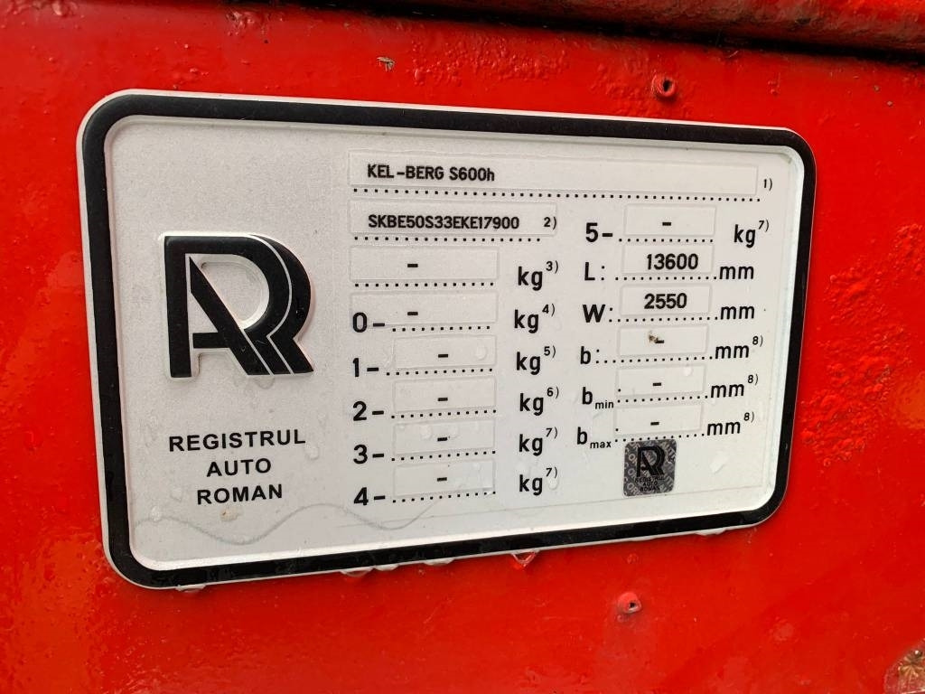 Dieplader oplegger Kel-Berg S 600H: afbeelding 8