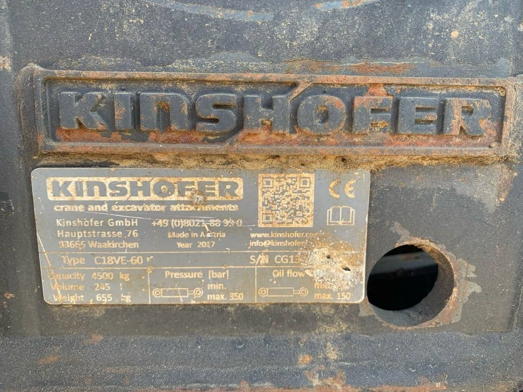Kinshofer C18VE-60 - Grijper voor Bouwmachine: afbeelding 4 Kinshofer C18VE-60 - Grijper voor Bouwmachine: afbeelding 4