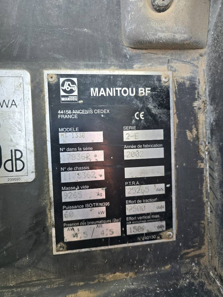 Verreiker Manitou MT 1330 FOR PARTS: afbeelding 7