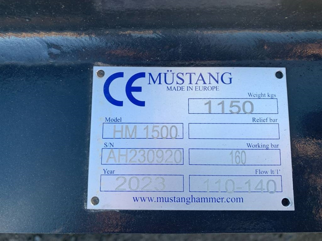 Mustang HM1500  - Hydraulische hamer voor Bouwmachine: afbeelding 3 Mustang HM1500  - Hydraulische hamer voor Bouwmachine: afbeelding 3