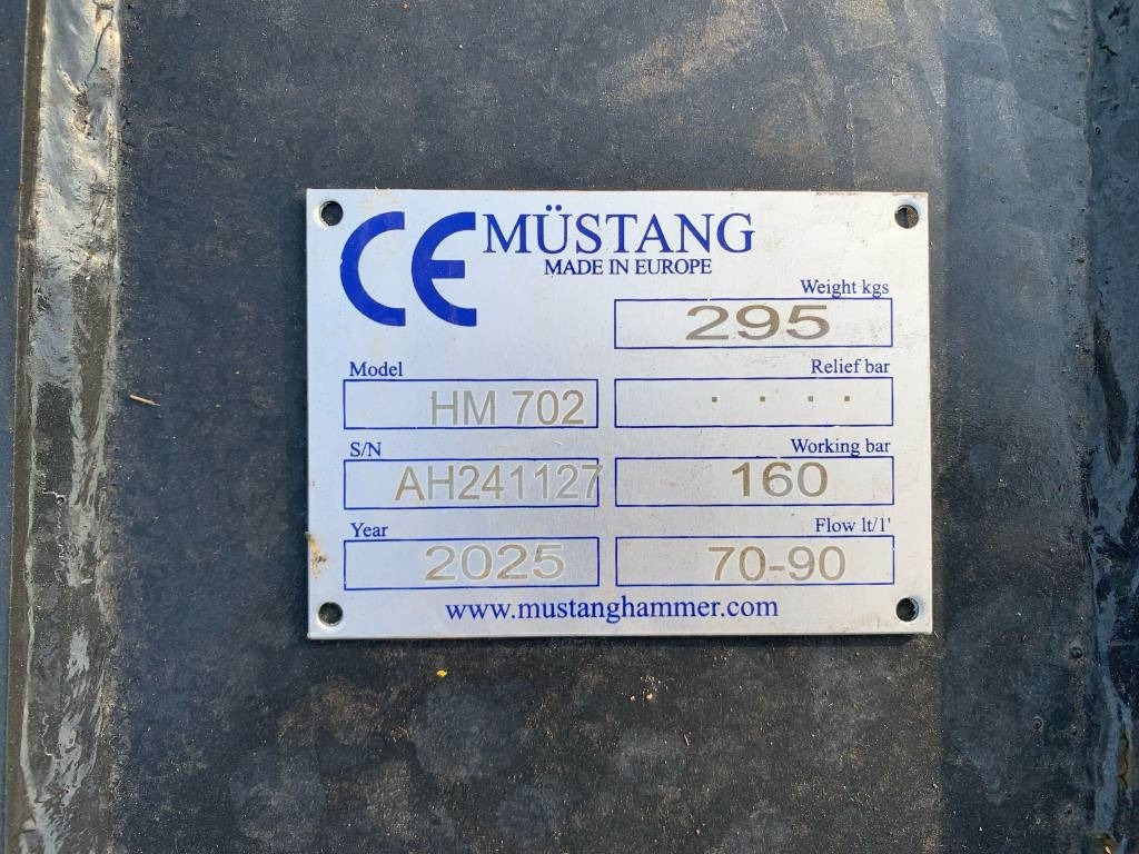 Mustang HM702  - Hydraulische hamer voor Bouwmachine: afbeelding 3 Mustang HM702  - Hydraulische hamer voor Bouwmachine: afbeelding 3