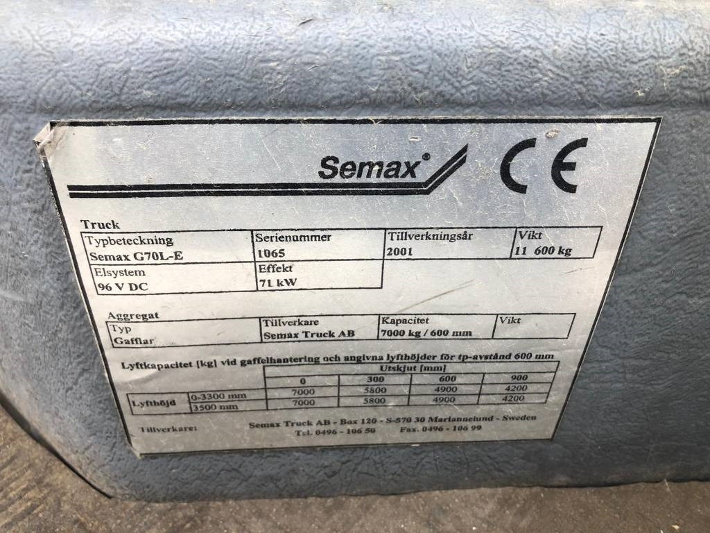 Semax G70L-E - Elektrische heftruck: afbeelding 3 Semax G70L-E - Elektrische heftruck: afbeelding 3