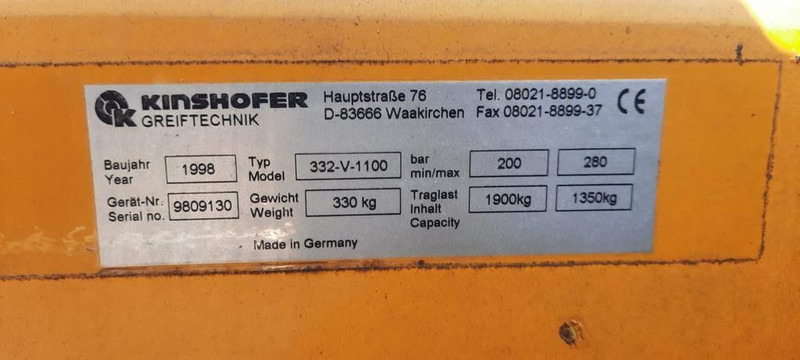 JCB Steinzange Kinshofer - Aanbouwdeel: afbeelding 5 JCB Steinzange Kinshofer - Aanbouwdeel: afbeelding 5