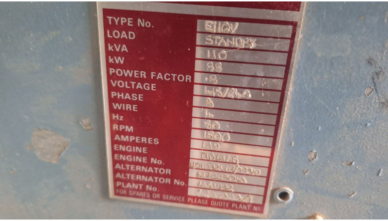 Eurocomach Stromaggregat KVA110 - Industrie generator: afbeelding 5 Eurocomach Stromaggregat KVA110 - Industrie generator: afbeelding 5