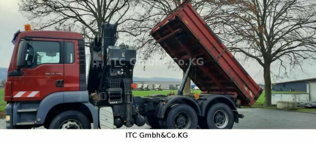 MAN 26.440TGS Kipper+Kran Meiller/Stahl - Kipper vrachtwagen, Kraanwagen: afbeelding 5 MAN 26.440TGS Kipper+Kran Meiller/Stahl - Kipper vrachtwagen, Kraanwagen: afbeelding 5